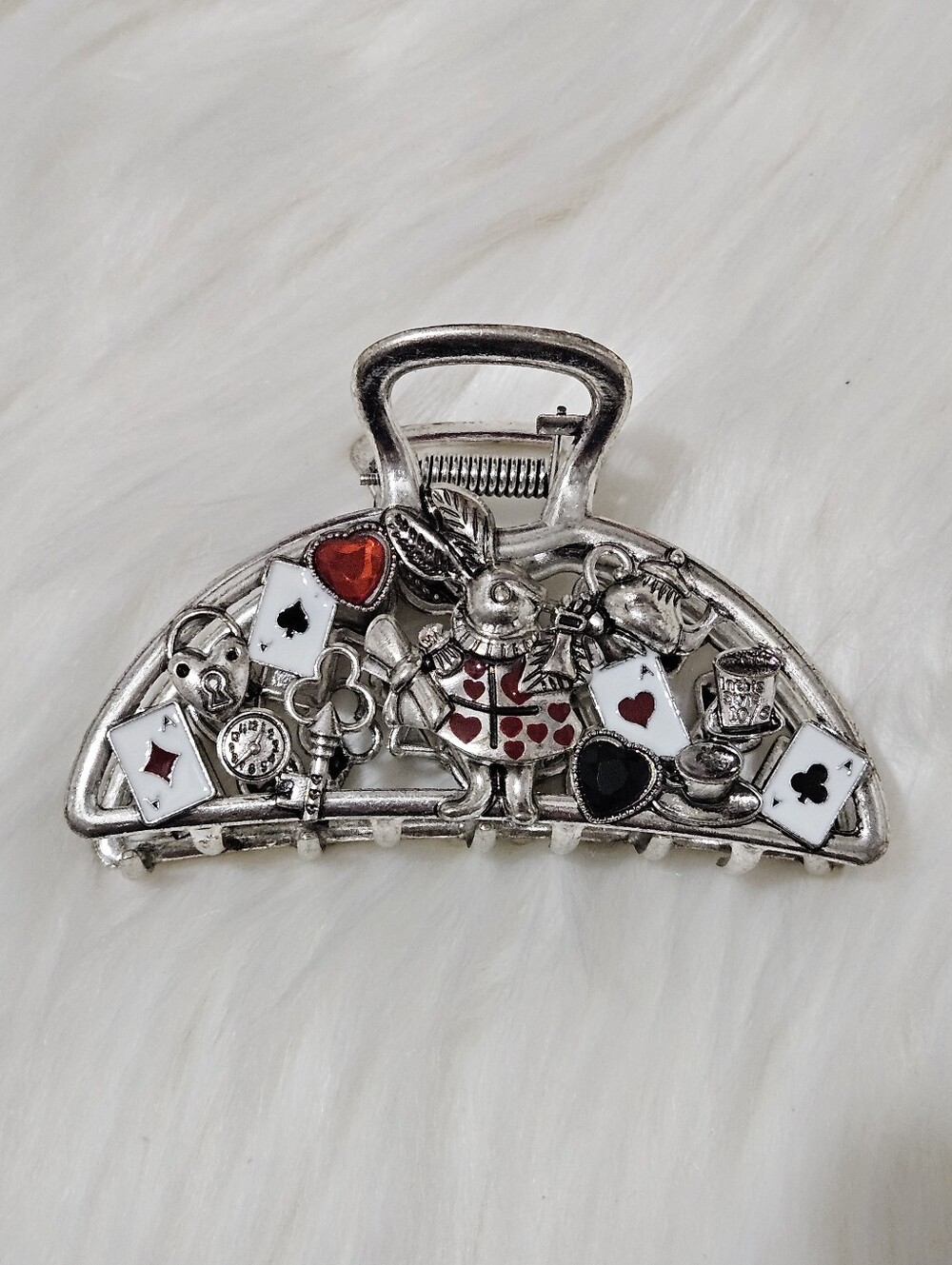 Alice in Wonderland Themed Hair Claw Clip
